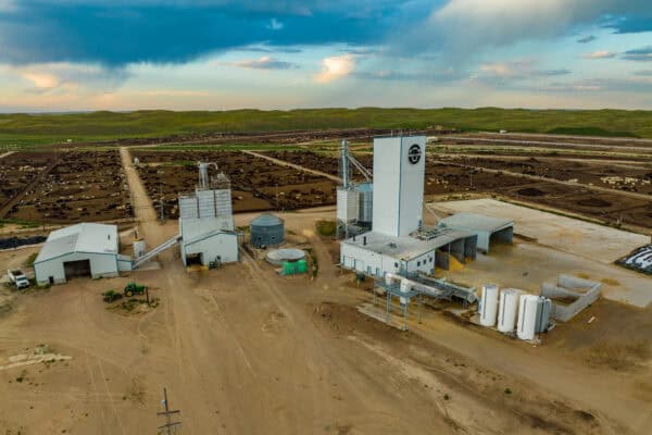 Aerial Still of Dinklage Feedyards' Torrington Mill