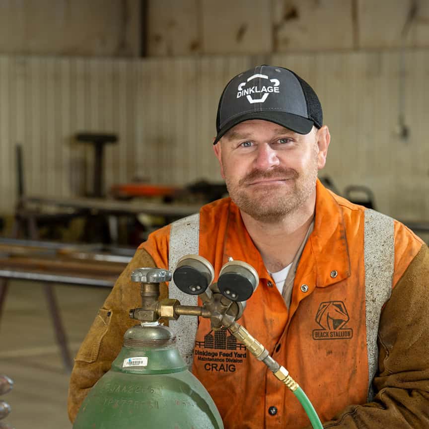 Craig Walker, Dinklage Feedyards Maintenance Division Manager. Photo Credit John Patrick Phelan ©️2024